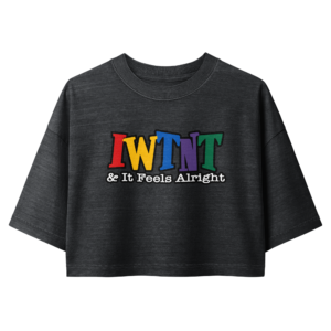 IWTNT Single Living cropped boxy tee